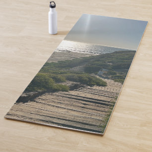 Tapis De Yoga Crystal Cove Ocean Sunset Sand Beach Waves