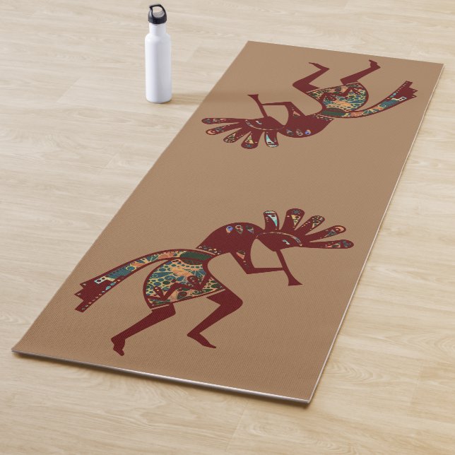 Tapis De Yoga Culture amérindienne - Danse Kokopelli 3 (En situation)
