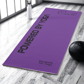 Tapis De Yoga Custom Print Yoga Crew Royal Purple