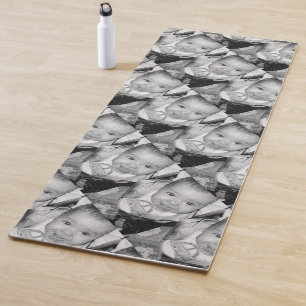 Tapis De Yoga Customisez votre motif photo noir blanc