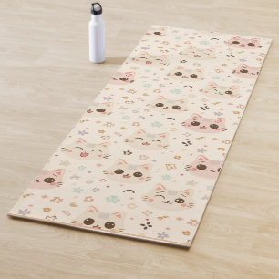 Tapis De Yoga Cute Chat simple chaton Motif