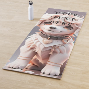 Tapis De Yoga Cute Enfants Chibi Golden Retriever Puppy Personna