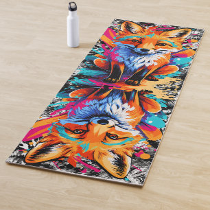 Tapis De Yoga Cute Fox - Fox Yoga Mats