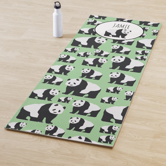 Tapis De Yoga Cute Panda Motif ours (En situation)