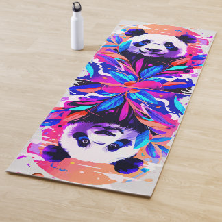 Tapis De Yoga Cute Panda Yoga Mat - Panda Bear Yoga Mats