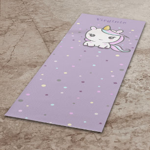 Tapis De Yoga Cute Unicorne Purple Yoga Mat