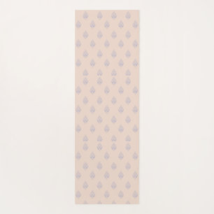 Tapis De Yoga Damassé animal bleu porcelaine