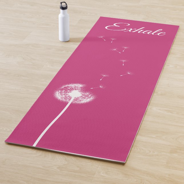 Tapis De Yoga Dandelion rose vif Yoga Mat (En situation)