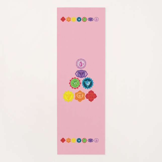 Tapis de yoga de Chakra de yoga de 7 Chakras (Devant)