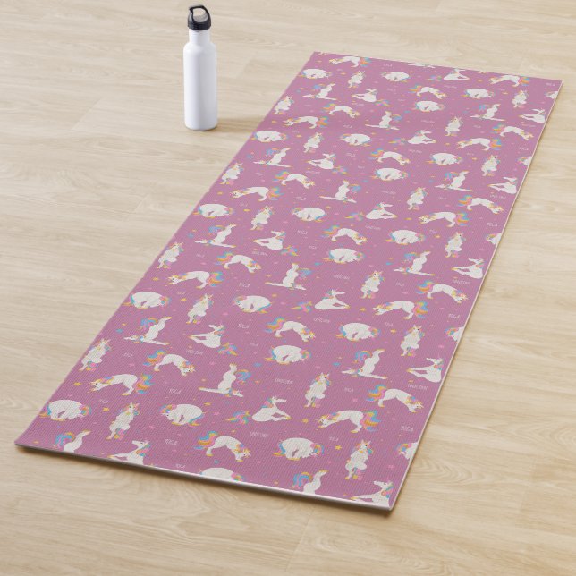 Tapis de yoga de licorne de fée (En situation)