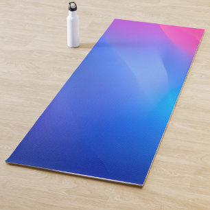 Tapis De Yoga dégradé rose bleu Abstrait