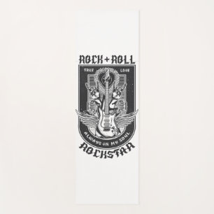 Tapis De Yoga Design Guitar Rock