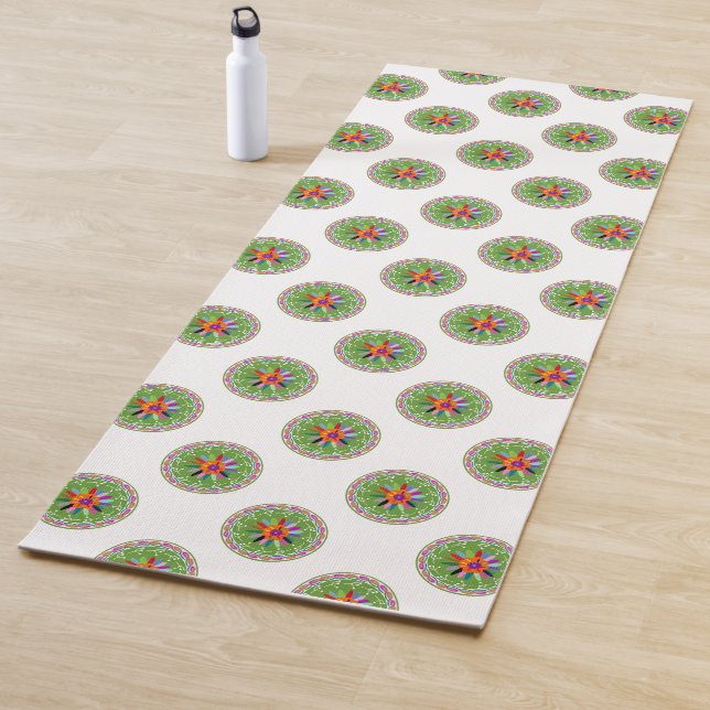 Tapis De Yoga Design Otomi moderne (En situation)