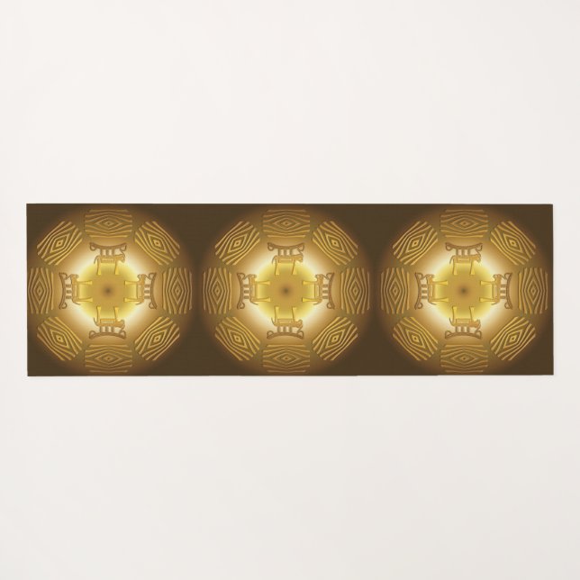 Tapis De Yoga Design tribal africain Yoga Mat (Dos (Horizontal))