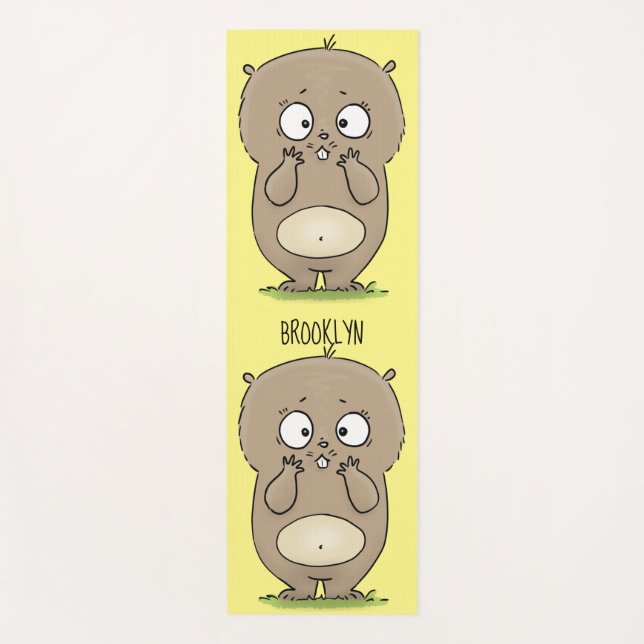 Tapis De Yoga Dessin d'adorable hamster (Devant)
