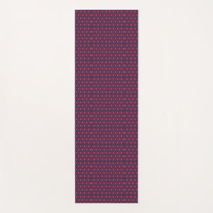 Tapis De Yoga Deux images affichent un motif violet et rose