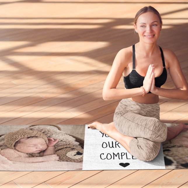 Tapis De Yoga Deux photos modernes | Vous Rendez Notre Vie Compl (Créateur téléchargé)