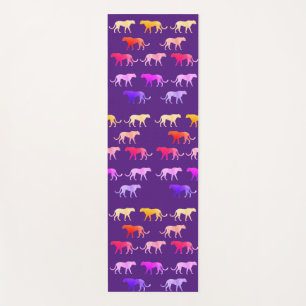 Tapis De Yoga Deux visages coloré teintée poma tigres art