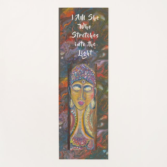 Tapis De Yoga Divine Feminie Buddha original art  (Devant)