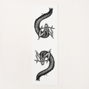 Tapis De Yoga Dragon en style tatouage