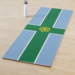 Tapis De Yoga Drapeau de Derbyshire (comté anglais)