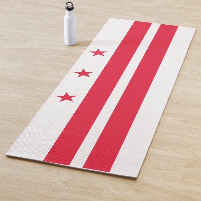 Tapis De Yoga Drapeau de Washington D.C. (District de Columbia) (En situation)