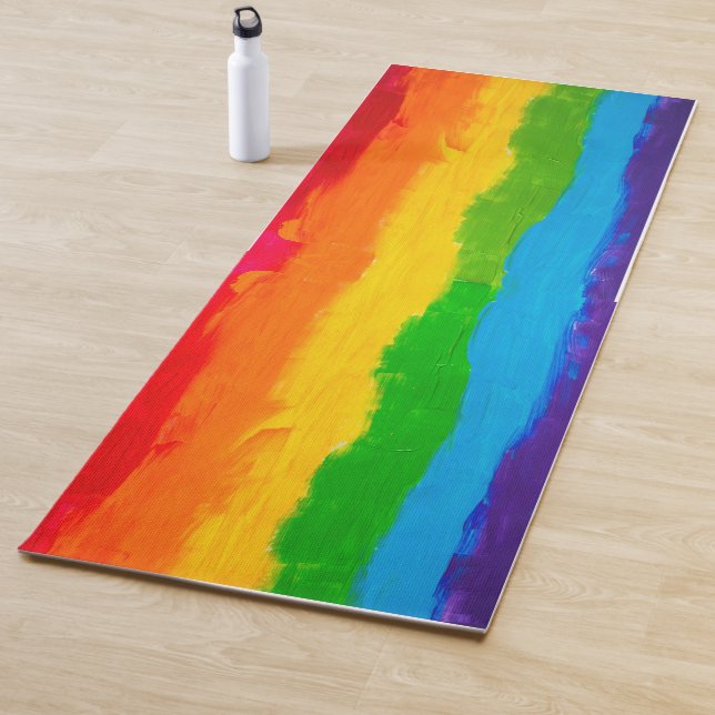 Tapis De Yoga Drapeau LGBT (En situation)