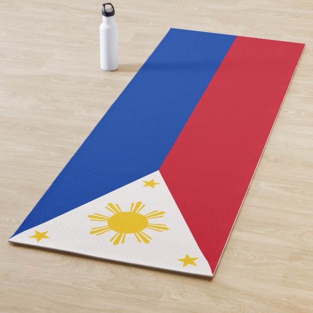 Tapis De Yoga Drapeau philippin (Philippines) (En situation)