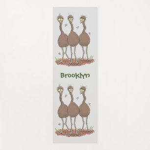 Tapis De Yoga Drôle dessin animé du trio australien emu