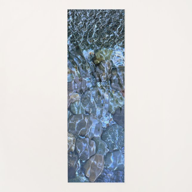 Tapis De Yoga Eau de ruissellement, ruisseau, vapeur, Pierres so (Devant)