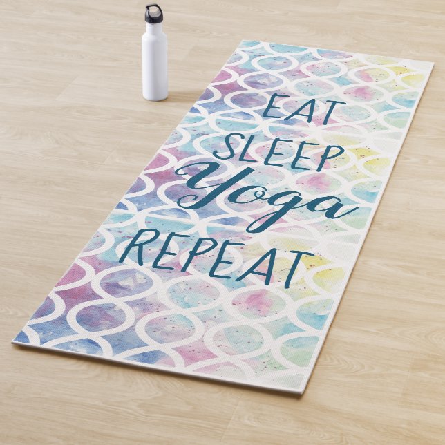 Tapis De Yoga Eau moderne manger sommeil yoga répéter (En situation)