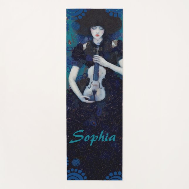 Tapis De Yoga Echoes of Silence: A Violin’s Song of Healing (Devant)