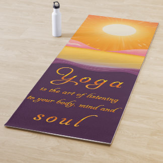 Tapis de Yoga Écologiques avec Citations Inspirant