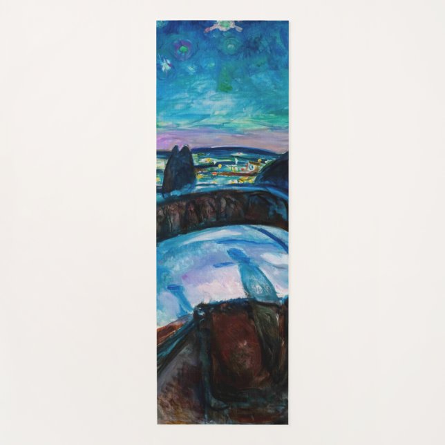 Tapis De Yoga Edvard Munch - Nuit étoilée 1922 (Devant)