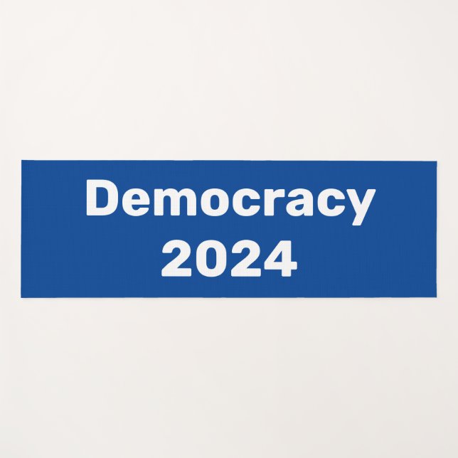 Tapis De Yoga Élection présidentielle de 2024 pour la démocratie (Devant (Horizontal))