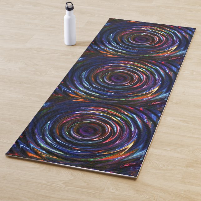 Tapis De Yoga Electric Ripple Design (En situation)