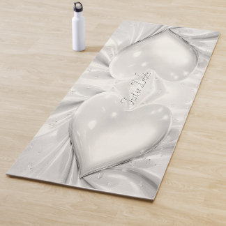 Tapis De Yoga Elégant Crème Blanche Coeur Yoga Mat