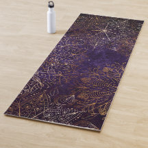 Élégant or et violet Motif de mandala Floral