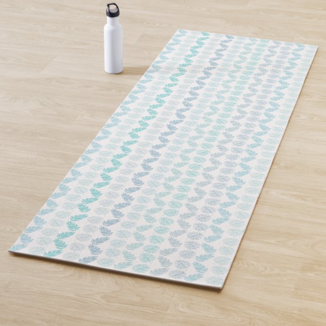 Tapis De Yoga Élégante verdure Botanique Tropical Feuilles (En situation)
