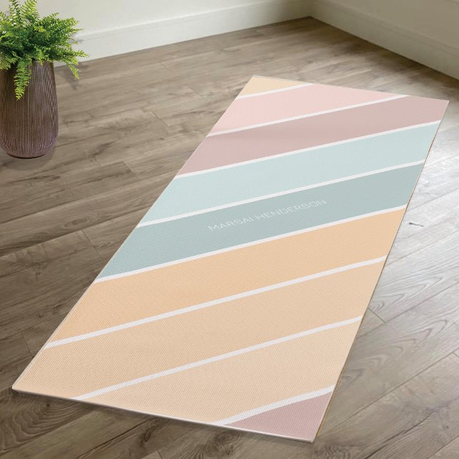 Tapis De Yoga Élégante Vibe Été Couleurs crémeuses (Créateur téléchargé)
