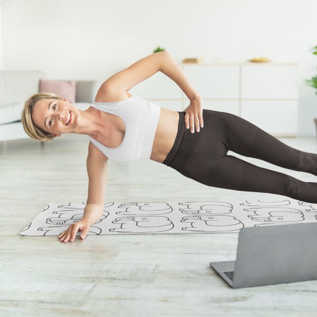 Tapis De Yoga éléphants (Créateur téléchargé)