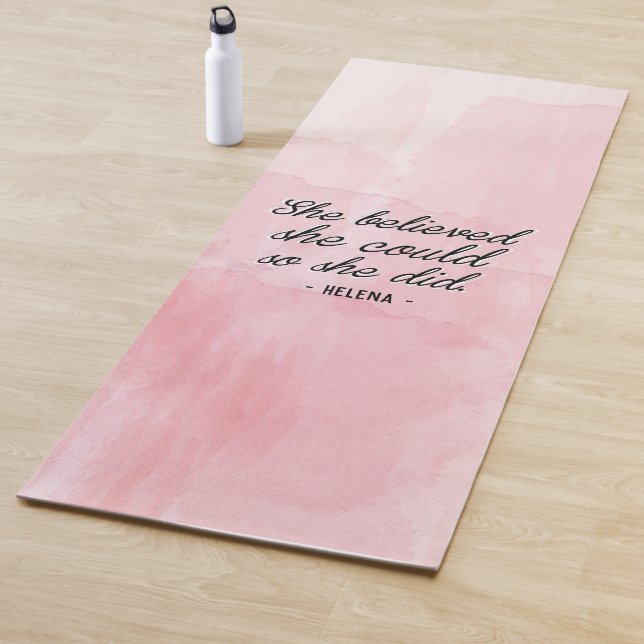 Tapis De Yoga Elle Croyait Qu'Elle Pouvait Le Faire Pour Qu'Elle (En situation)