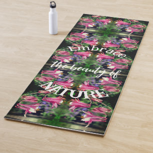 Tapis De Yoga Embrace Nature Columbine Flowers Inspirationnel