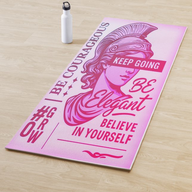 Tapis De Yoga Esprit courageux Yoga Mat pour femmes (En situation)