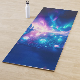 Tapis De Yoga Ethereal Aurora Ice Ritual Fantasy Design | Mystic
