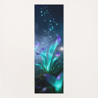 Tapis De Yoga étrange prairie de plantes brillants