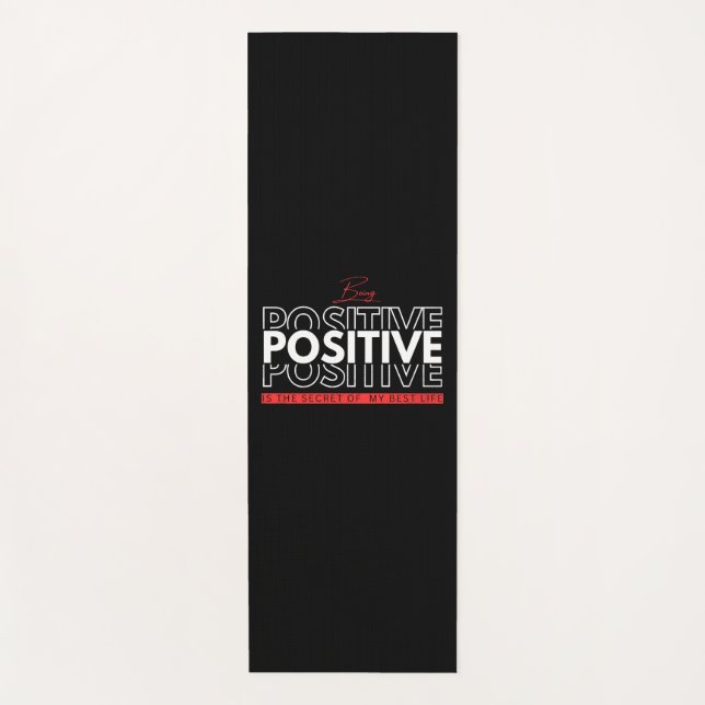 Tapis De Yoga Être positif (Devant)