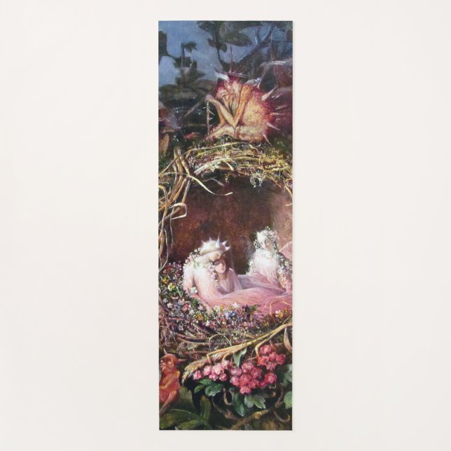 Tapis De Yoga Fées dans un nid d'oiseaux, John Anster Fitzgerald (Devant)