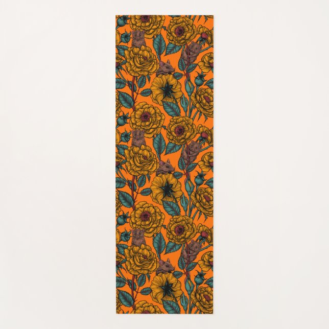 Tapis De Yoga Fête des souris rétro (Devant)