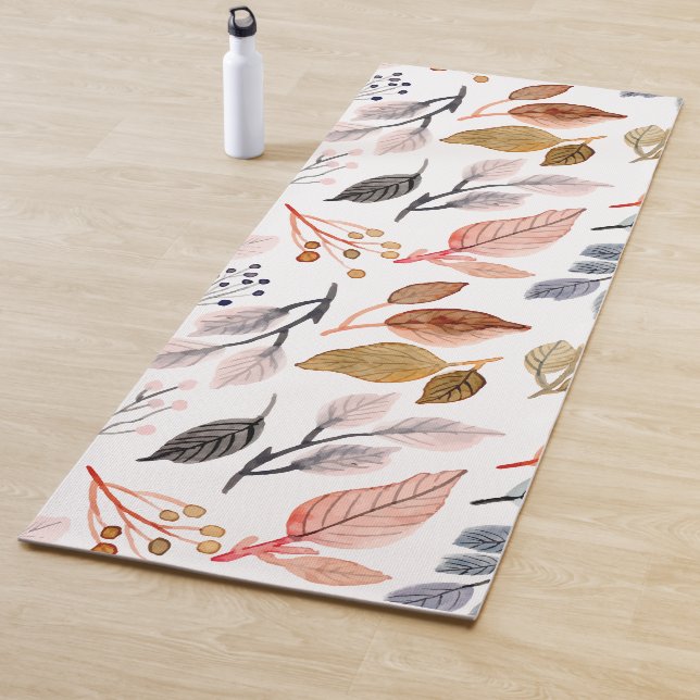 Tapis De Yoga feuille d'arbre (En situation)